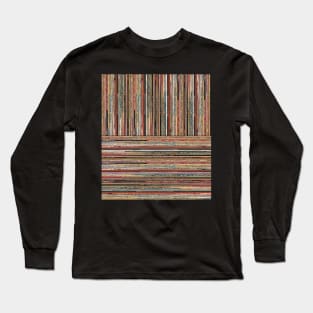 Vintage Audio VU db meter with Vinyl Records Collage Art Long Sleeve T-Shirt